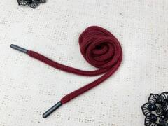 Шнур, ш. 5 мм, L 126 см, бордовый