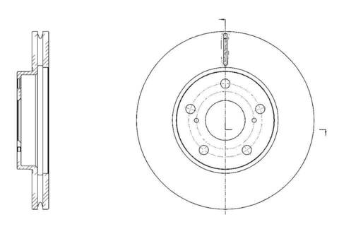 Диск тормозной вентилируемый G-brake  GR-21600