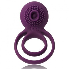 Двойное эрекционное виброкольцо Tammy фиолетовое от SVAKOM