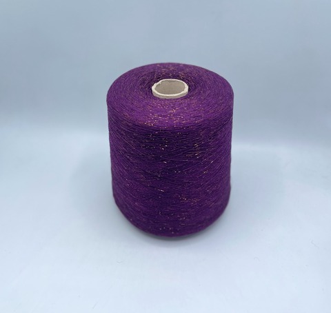 Industria Italiana (пр.Италия),art- Frizzante 3500 м/100гр, 70%Вискоза, 15%Металлик(Люрекс), 15%Полиамид, цвет-Фиолетовый(601). арт-35916
