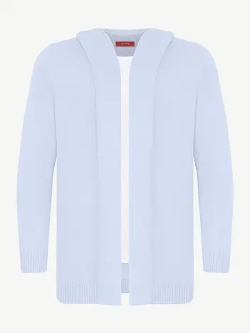 Кардиган с капюшоном из шелка