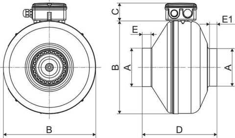 Вентилятор канальный Ровен VC-100 (Circular duct fans)