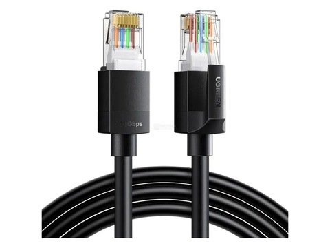 Кабель сетевой неэкранированный UGREEN NW315 (55159) Cat6A UTP Ethernet Cable, 5м, черный