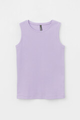 майка  для девочки  КР 301698/пастельно-лиловый к457