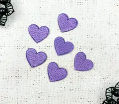 Термоаппликация, р. 2х2,3 см, сирень