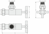 Сунержа 32-1408-1234 Вентиль угловой (крест) G 1/2" НР х G 3/4" НГ (Золотой шёлк)