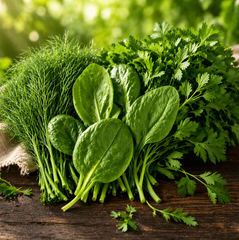 Зелень в салаты «Шпинат, укроп, петрушка»