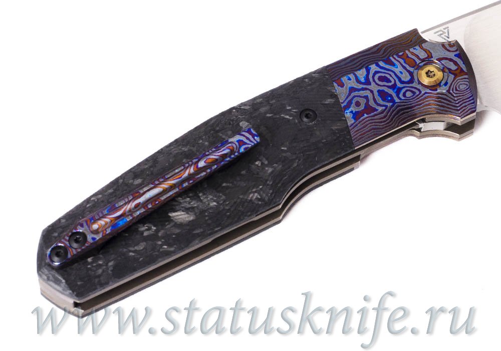 Нож CKF/Philippe Jourget FIF20 2021 (M390, ZircuTi bolster/clip, cool CF, Ti)