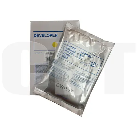Девелопер DV-614Y для KONICA MINOLTA Bizhub PRO C1060L, PRESS C1060/C1070/C1070P/C71HC (CET) Yellow, 630г, DGP0661