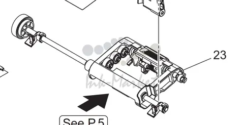 Сборка роликов подача АПД Konica Minolta Feed Roller Assy AAJ4R70113