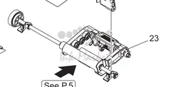 Сборка роликов подача АПД Konica Minolta Feed Roller Assy AAJ4R70113