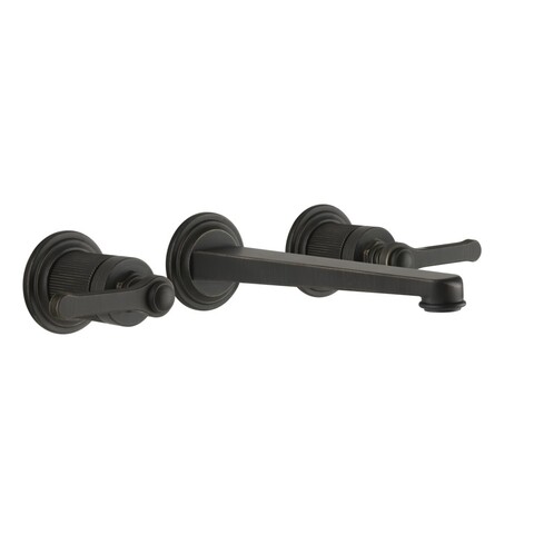 Gessi 65091#187 Venti20 Смеситель для раковины настенный, встраиваемый, излив 201 мм., внешняя часть, цвет: Aged Bronze