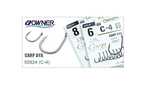 50924 C 4 №2  Крючки OWNER/C'ULTIVA  CARP AYA/ продажа от 5 уп.