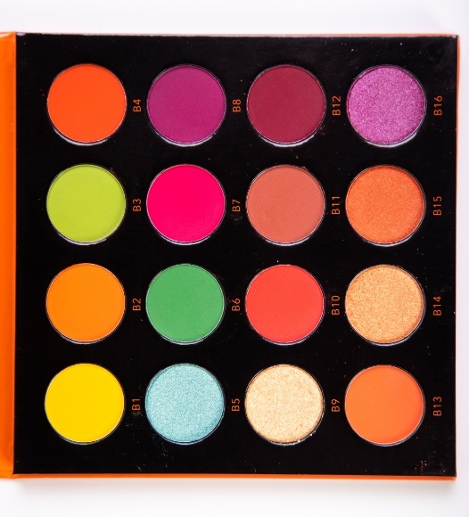 OG-DE7193 PRO PIGMENT PALETTE 2 Палетка пигментов 16 цветов для век (оттенки B1-B16)