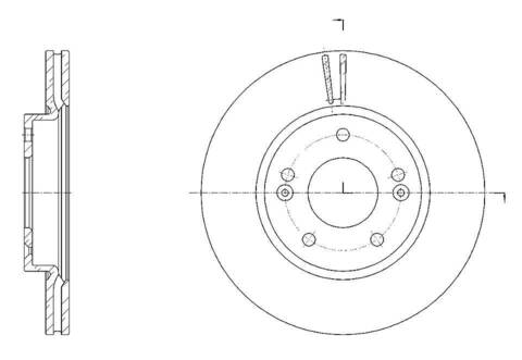 Диск тормозной вентилируемый G-brake  GR-21474