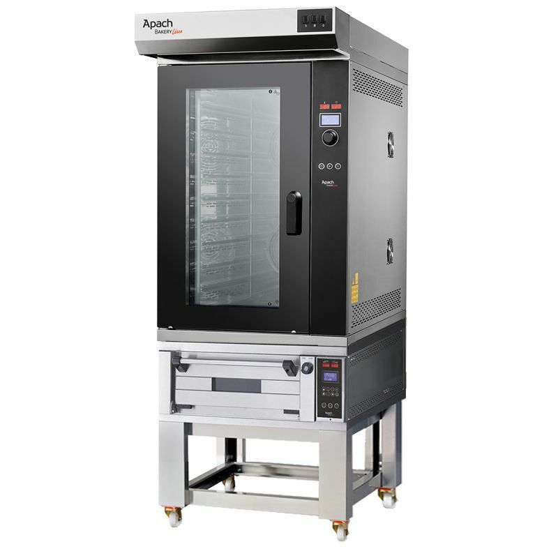 ПЕЧЬ КОНВЕКЦИОННАЯ С ПОДОМ НА ПОДСТАВКЕ БЕЗ НАПРАВЛЯЮЩИХ APACH BAKERY LINE K10TLHSE DP+E218PA