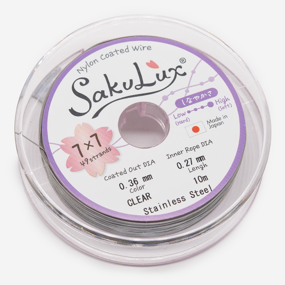Японский ювелирный тросик SakuLux 49 диаметр 0,36мм, цвет 