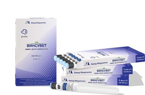ВИНСУВЕТ МИКС 30/70 ANIMALPEN для собак 1 шприц-ручка