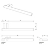 Decor Walther 0856582 Decor Walther Bar HTH Полотенцедержатель 25см, цвет: золото матовое
