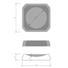Decor Walther 0931661 Decor Walther Kristall STS Мыльница настольная, хрустальное стекло, цвет: розовый