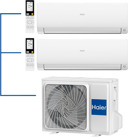 Мульти сплит-система Haier 2 х AS25S2SF2FA-W / 2U50S2SM1FA-3