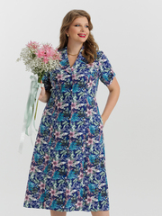 4536 Халат на пуговицах