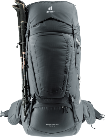 Картинка рюкзак туристический Deuter Aircontact Pro 75+10 SL Graphite - 5