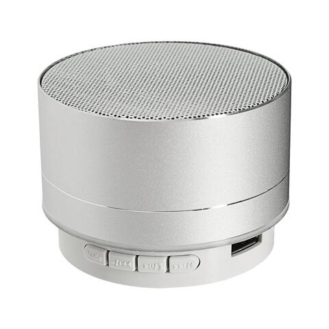 Портативная колонка Luazon LAB-05, 3 Вт, 520 мАч, Bluetooth, USB, microSD, microUSB, серебристый