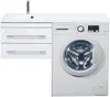Aquanet 239789 Тумба с раковиной Верона 120 L подвесная 2 ящика цв.белый (239789)