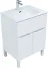 Aquanet 274130 Тумба с раковиной Алвита new 60 напольная 1 ящ., 2 дв. цв.белый матовый (274130)