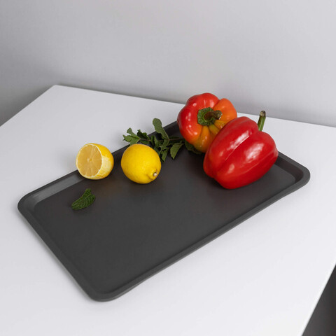 Поднос BRICKA GRÅ, серый, размер/size: 37x29 см. материал: полипропилен.