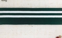 Подвязы трикотажные, ш. 6 см, L 120 см, тёмно-зелёный