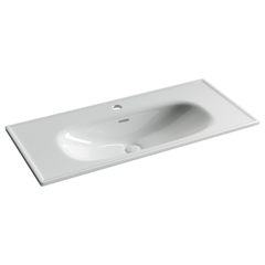 Ceramica Nova CN13003 Раковина накладная Sabo с отверстием под смеситель 1000x460x130, белый фото