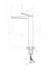BelBagno UNIQUE-LMC-CRM-W0 UNIQUE Смеситель для накладной раковины без донного клапана, хром UNIQUE-LMC-CRM-W0