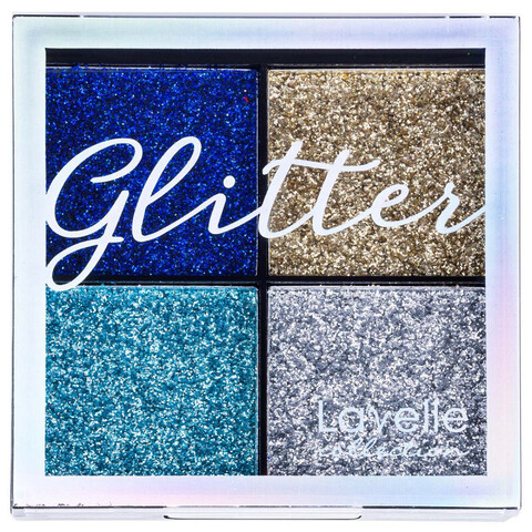 LavelleCollection Тени 4-цветные для век Glitter тон 01 Королевская роскошь