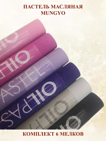 Пастель художественная масляная MUNGYO Oil Pastels Набор №10 (6шт)