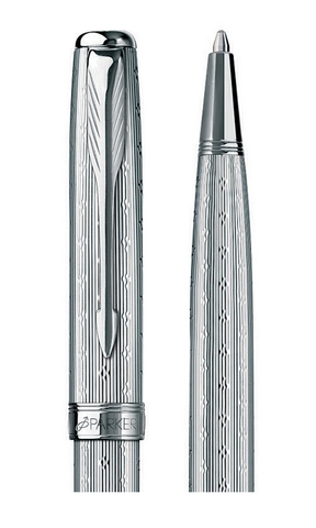 Ручка шариковая Parker Sonnet K532 Chiselled Silver CT (S0808370)