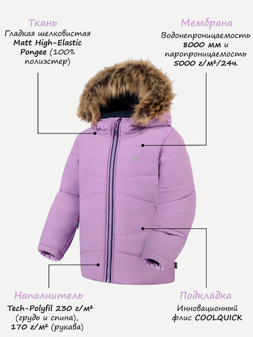 Зимний комплект GUSTI GW5GS992-VIOLET