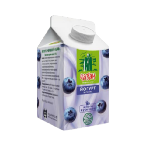 Йогурт питьевой Чабан со вкусом Черники 1,6% 430гр