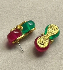 Серьги-пусеты TORY BURCH двухцветные