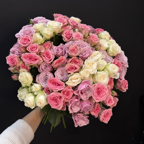 Монобукет из 21 кустовой розы