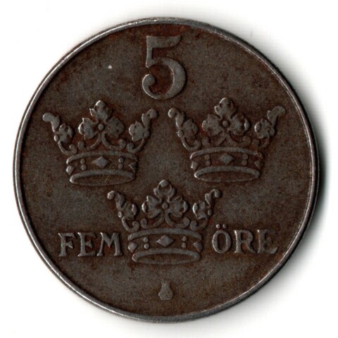 5 оре - Швеция 1947 год