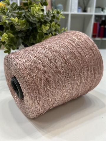 Вискоза с люрексом в цвет античная роза