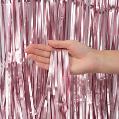 Занавес Дождик, Матовый Розовый, 2*1 м (В*Ш)