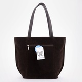 Сумка Саломея 1044 эко-замша кофе