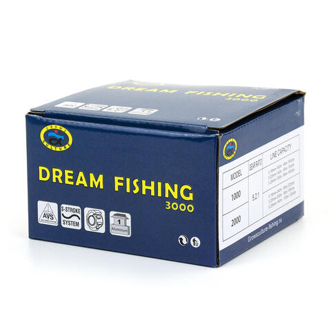 Катушка безынерционная Grows Culture Dream Fishing DF-3000 (3+1BB, мет. шпуля)