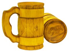 Кружка пивная деревянная WOOD&GOOD Classic, 500 мл