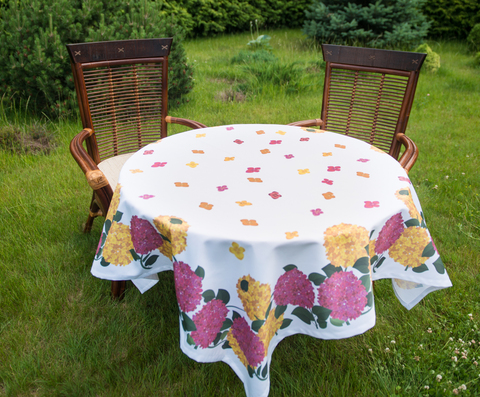 Скатерть 140x140 Blonder Home Florence розовая