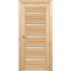 Купить Межкомнатная дверь массив сосны Порталини 7 под покраску под остекление 5