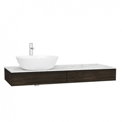Vitra 65680 Модуль 120 см под раковину с выдвижным ящиком, левосторонний, темный вяз фото